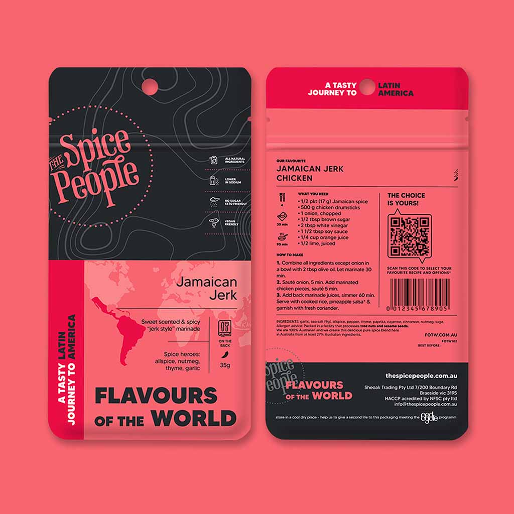 Flavours of the World Spice Pack Jamaican Jerk