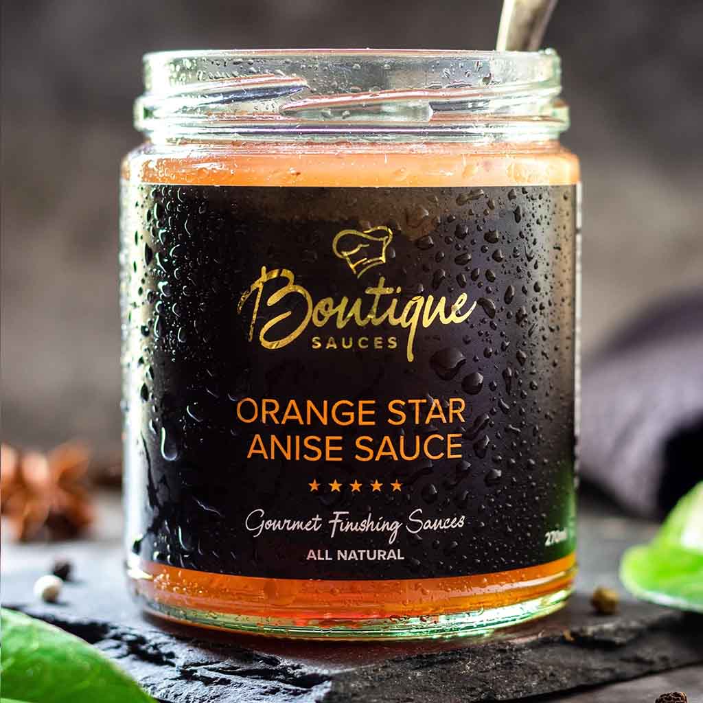 Boutique Sauces Orange Star Anise Sauce 270ml Jar