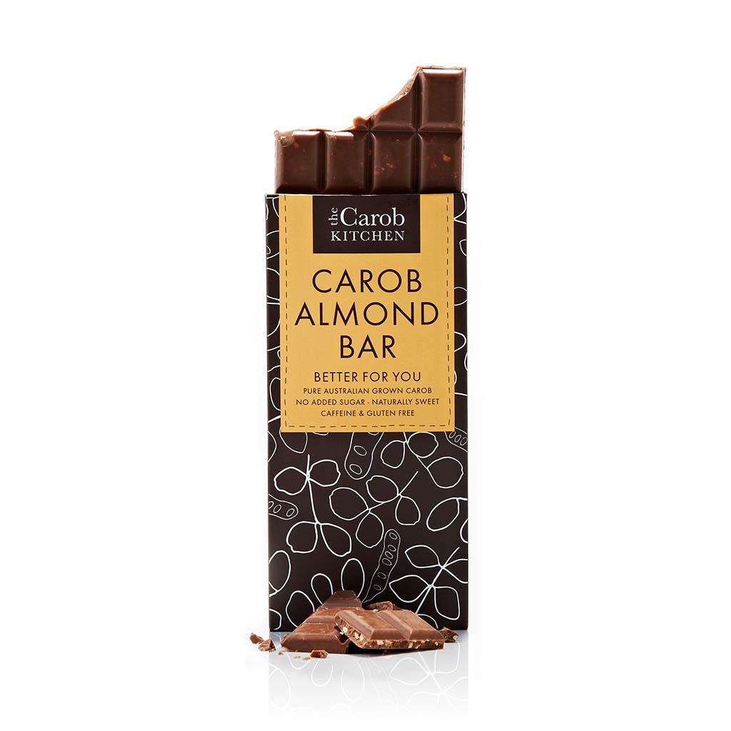 The Carob Kitchen Confectionery Bar 80g Carob Almond