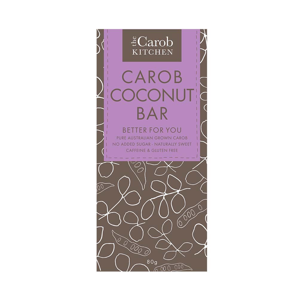 The Carob Kitchen Carob Coconut Confectionery Bar 80g