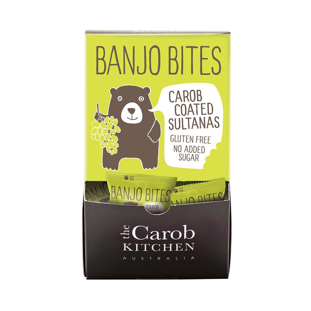 The Carob Kitchen Carob Carob Sultanas Banjo Bites 45 x 20g
