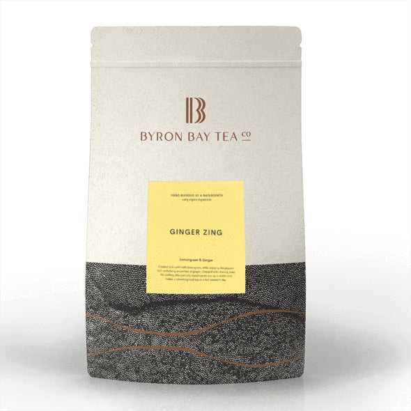 Byron Bay Tea Pyramid Bulk Packs 100 Teabags Ginger Zing