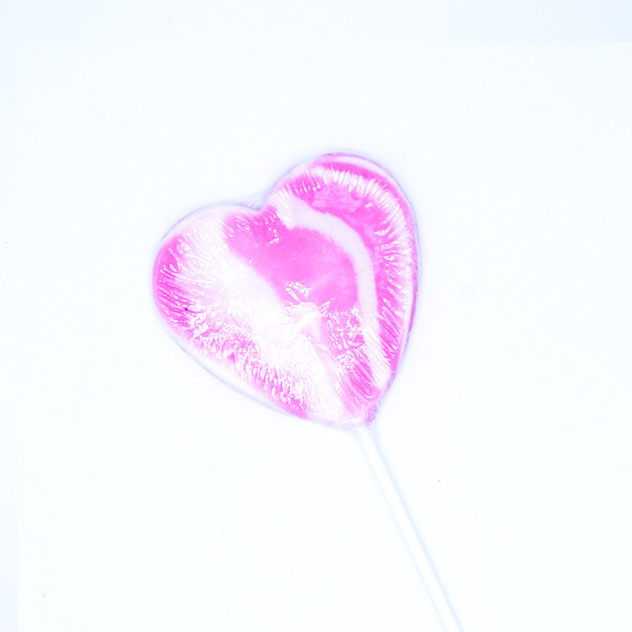 The Natural Candy Co Swirl Heart Lollipops 65g