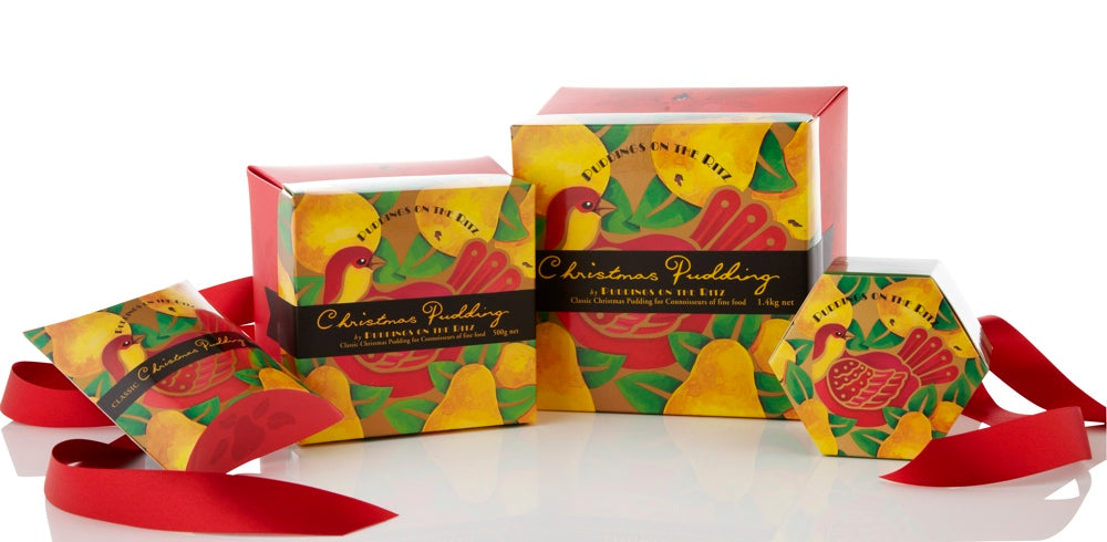 Partridge In A Pear Tree Christmas Pudding Hexagonal Pack 200g