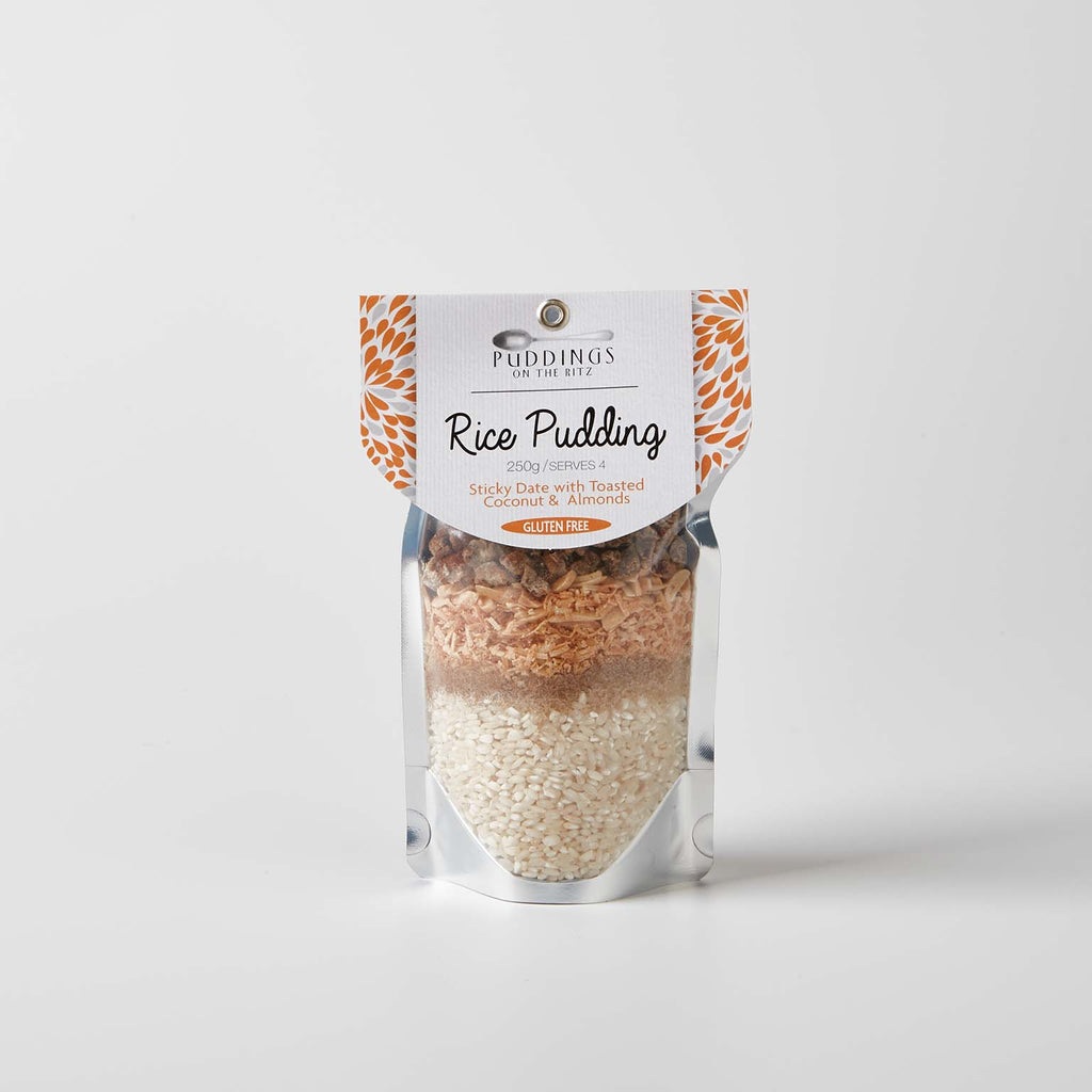 Pudding on The Ritz Gluten Free Rice Pudding Mix 250g Sticky Date with Toasted Coconut & Almonds